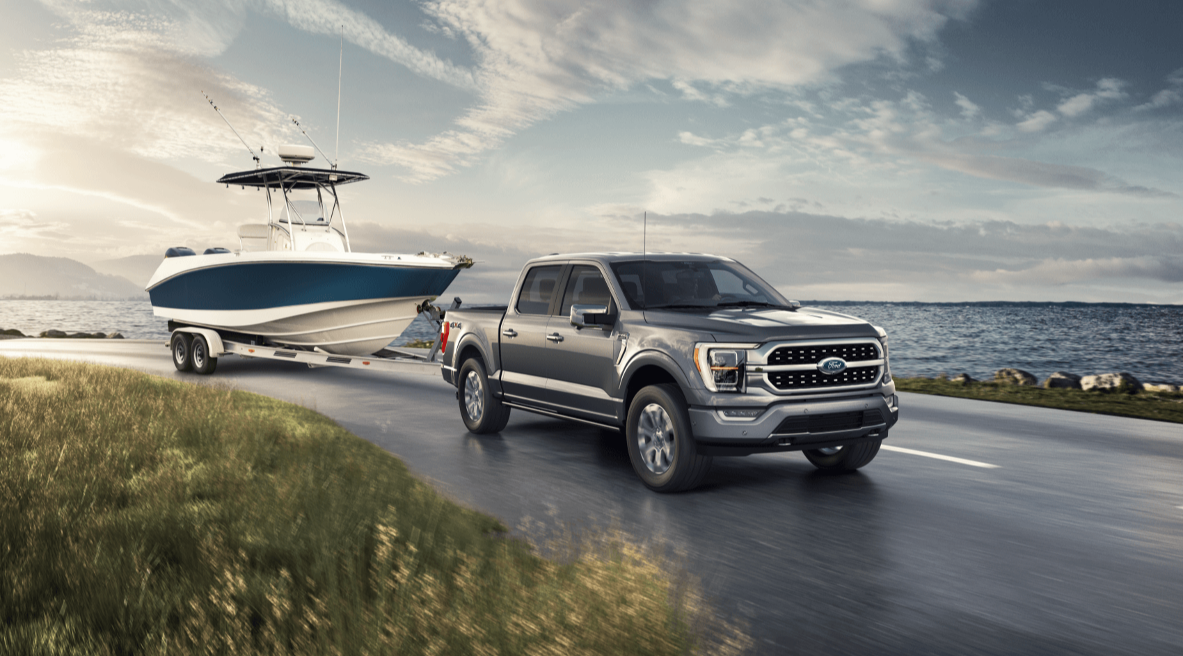 2021 Ford F-150 Towing Boat