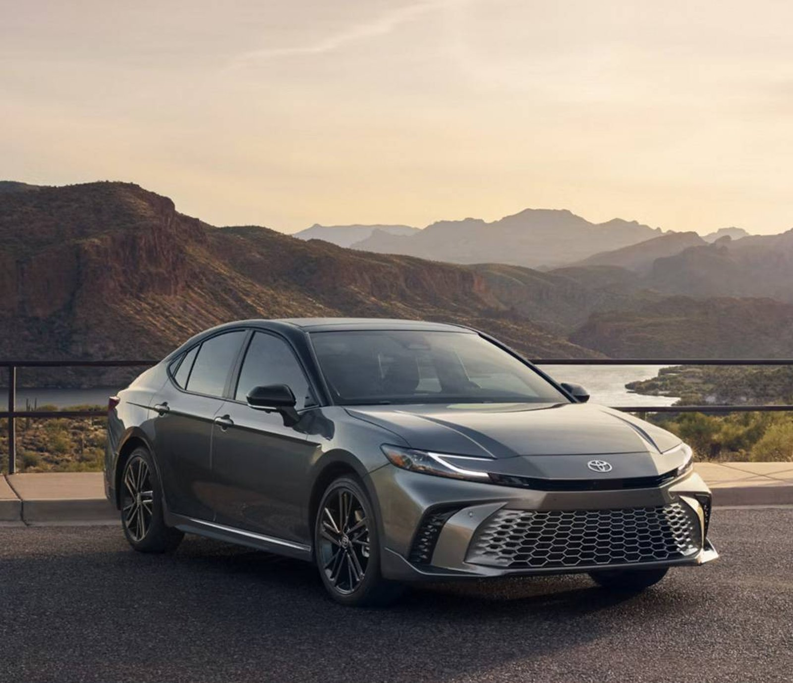 Toyota Prius driving mountain region