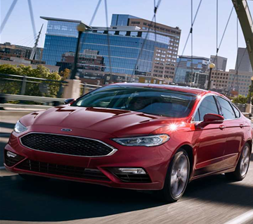 red Ford Fusion
