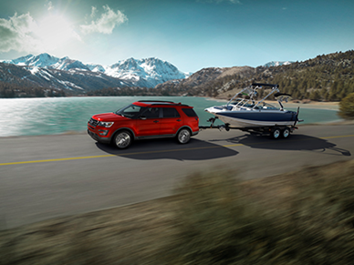 Ford explorer towing boat