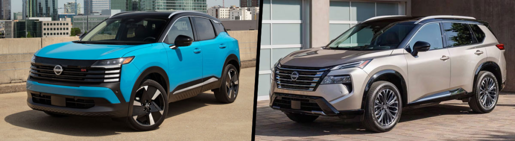 2025 Nissan Kicks vs 2025 Nissan Rogue for sale in San Jose