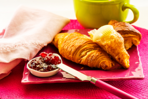 coffee and croissants