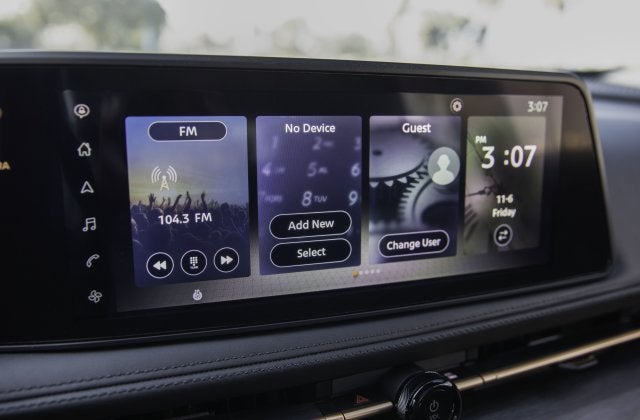 Infotainment System inside the 2022 Nissan Ariya