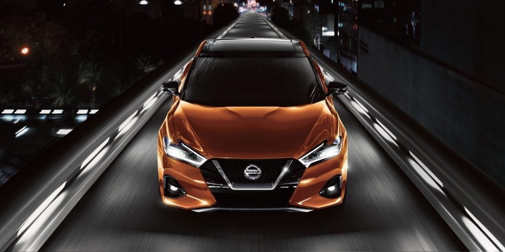 Front View of Nissan Maxima Wallace Nissan Palm Palm Beach Gardens Jupiter Palm City Port Saint Lucie Vero BeachNissan Dealership. Altima, Rogue or Murano 