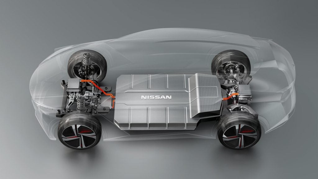 Batter pack of the 2022 Nissan Ariya