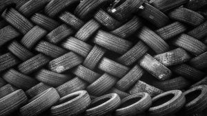a pile of used tires