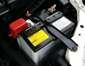 a car battery