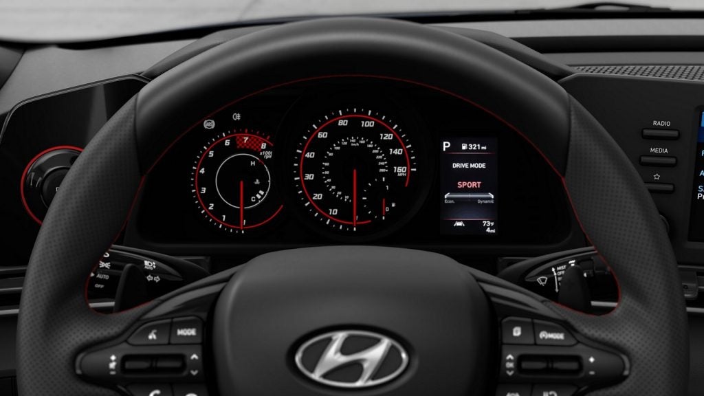 Elantra N Line Fuel Economy Settings on Gauge Cluster