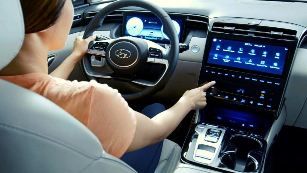 2022 Hyundai Tucson Infotainment System.