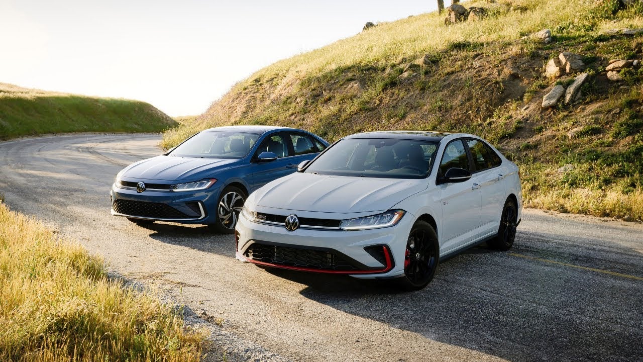 2025 Volkswagen Jetta near a hillside