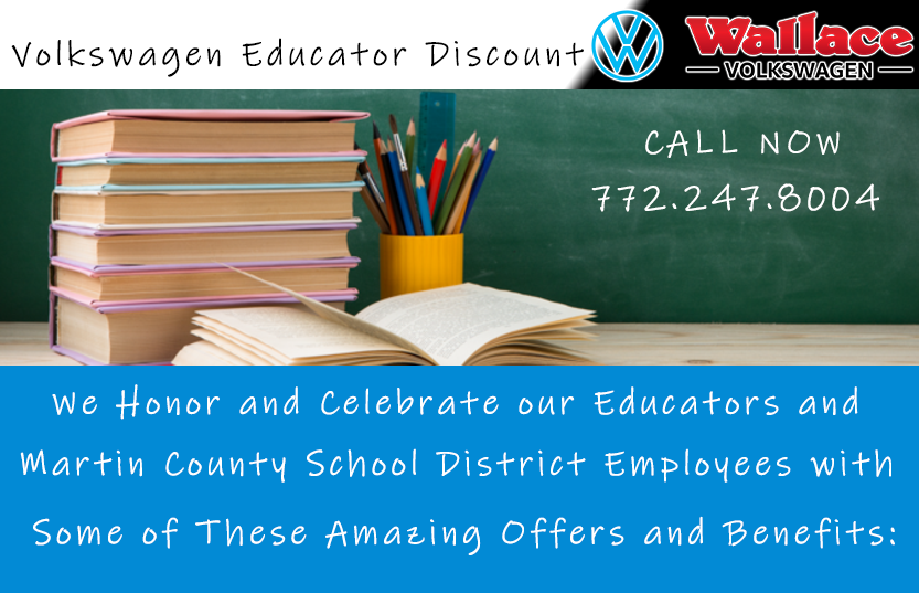 Wallace Volkswagen of Stuart Educator Discount Program