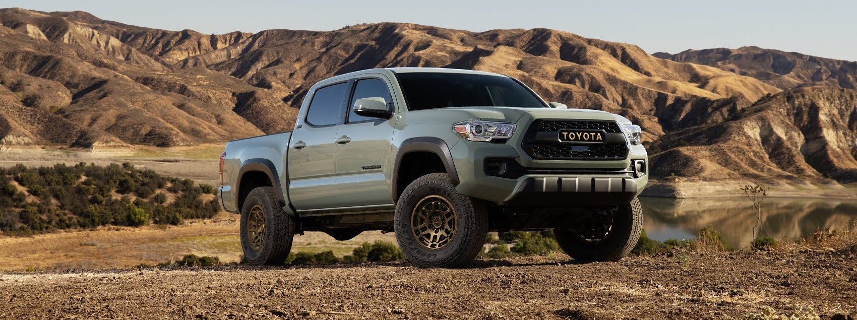 Toyota Tacoma on a dirt road