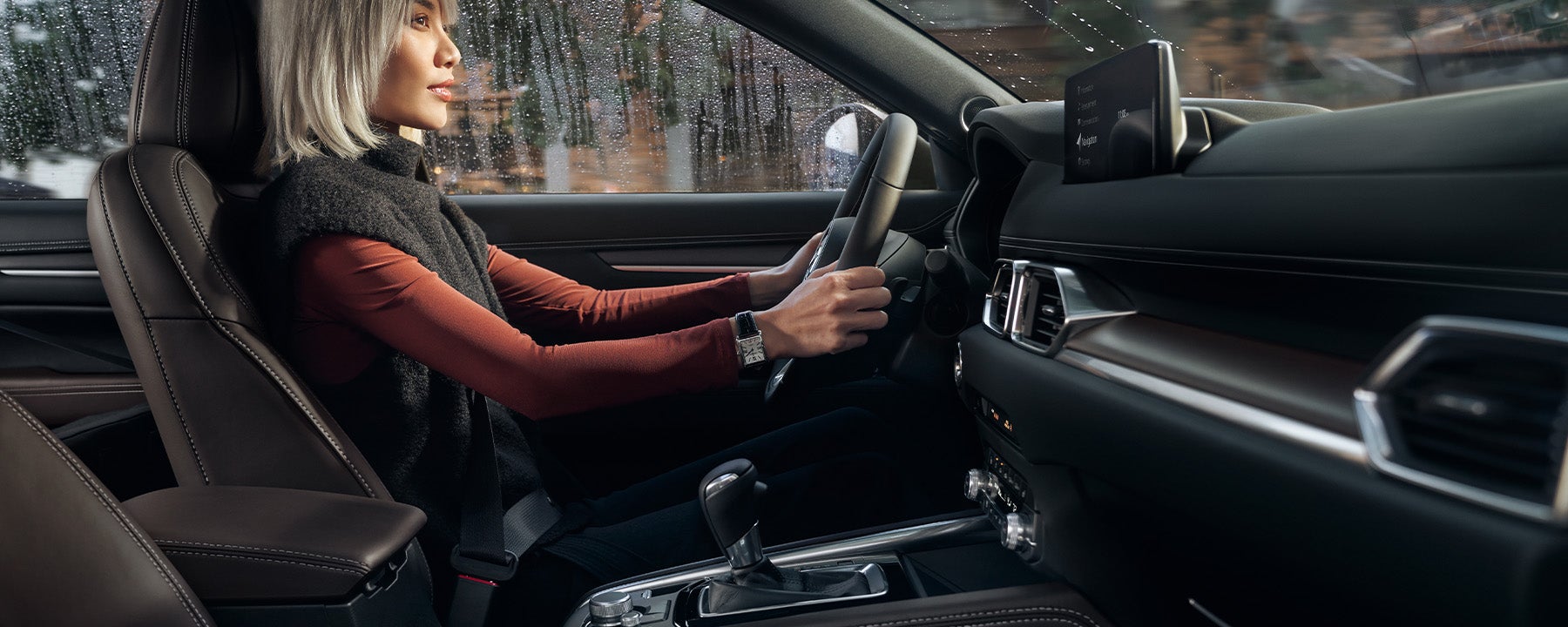 2024 Mazda CX-5 interior woman driving