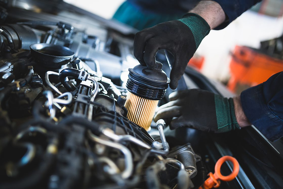 Oil filter change
