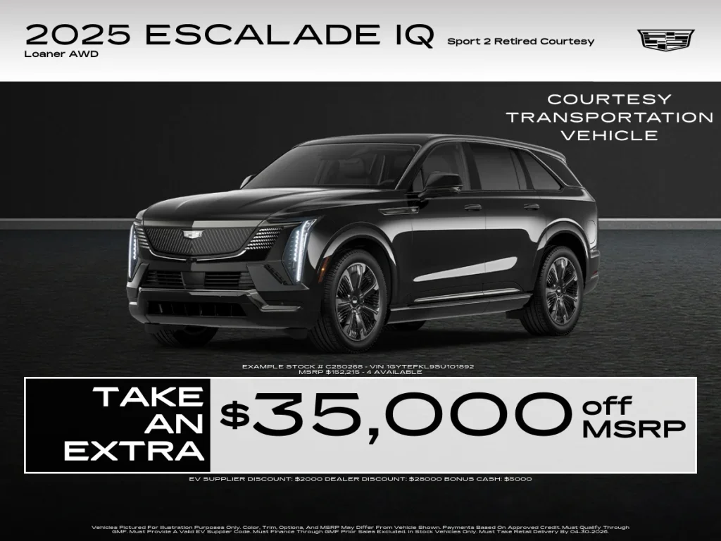 april 2026 cadillac specials