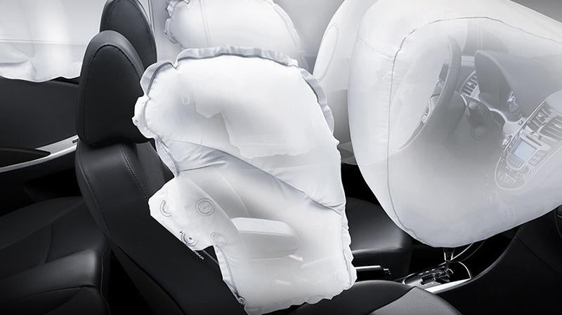 Hyundai Accent airbags deployed