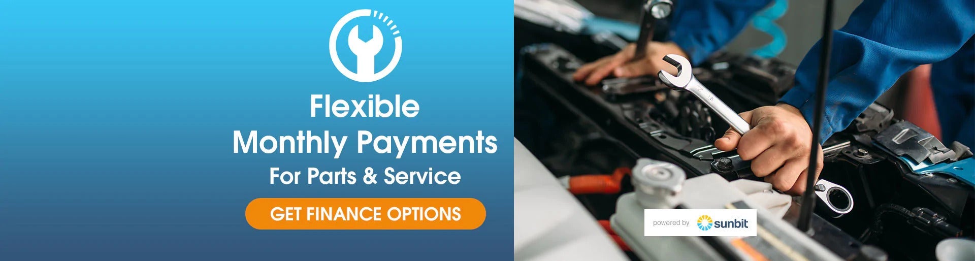 Flexible Monthly Payments on Parts and Service