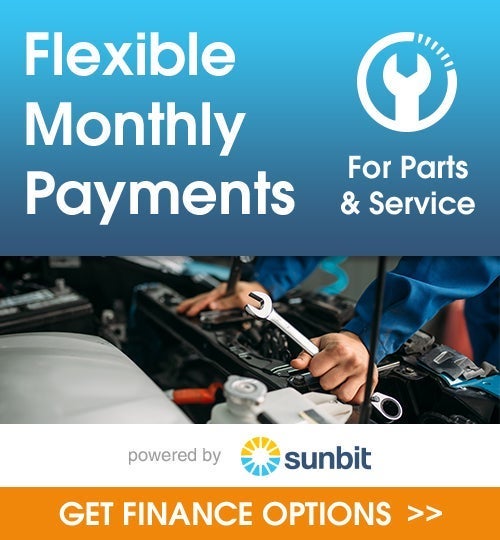 Flexible Monthly Payments on Parts and Service