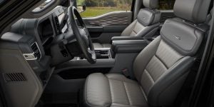 The interior of a Ford truck - Displaying Ford truck cab sizes