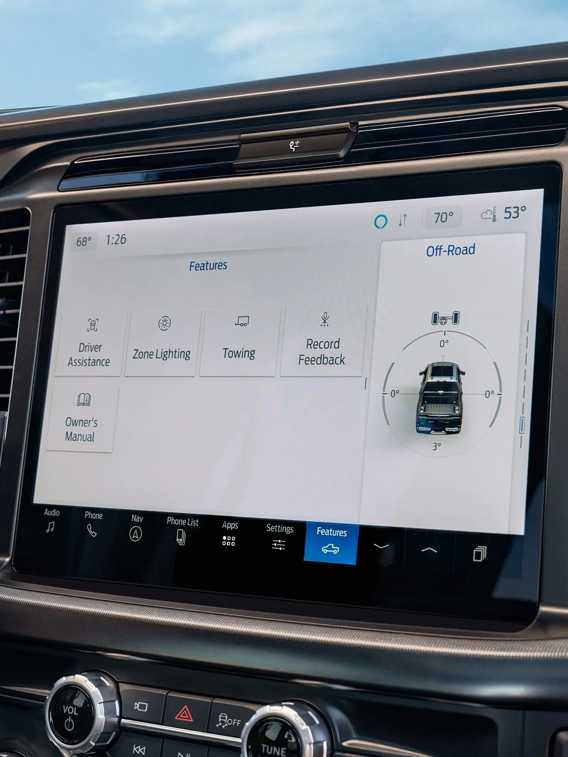 2026 Ford F-150 Lariat center touchscreen and dash technology