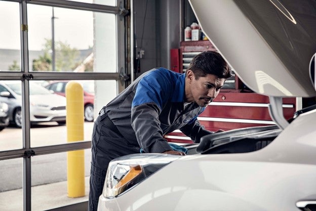 Ford Mechanic under hood