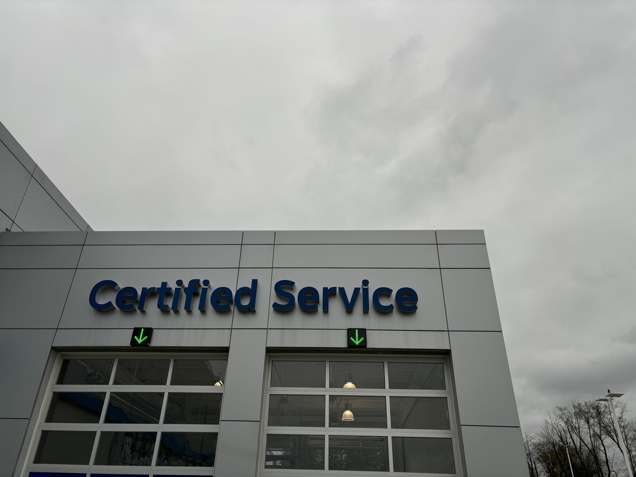 A Certified Service Window for Repairs at Automotive Dealership