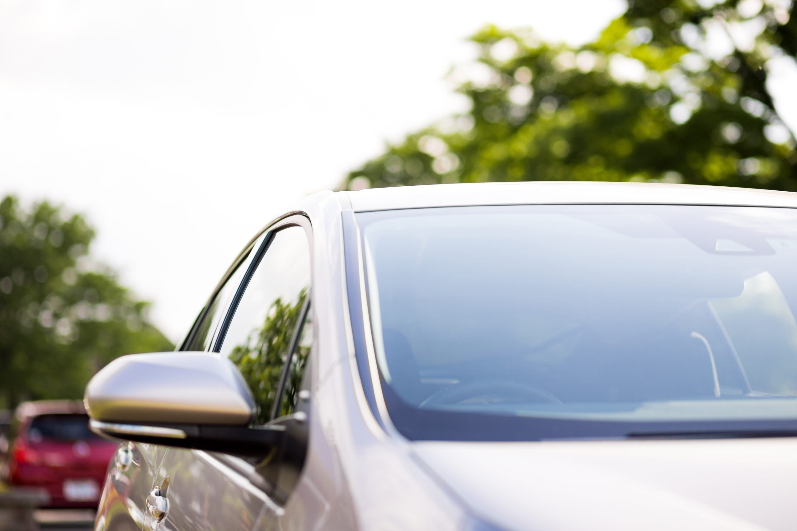 front glass of modern vehicle.