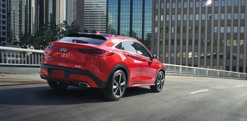 2023 INFINITI QX55 3/4 rear view