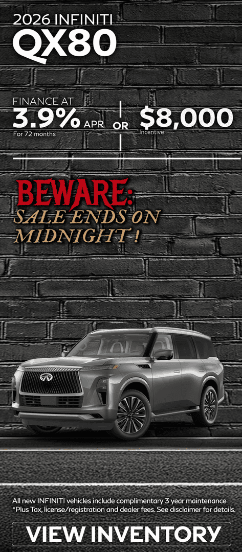2026 INFINITI QX60 beware sale ends on midnight!