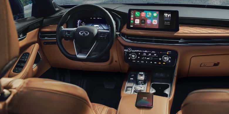 Infotainment and technology in the 2023 INFINITI QX69