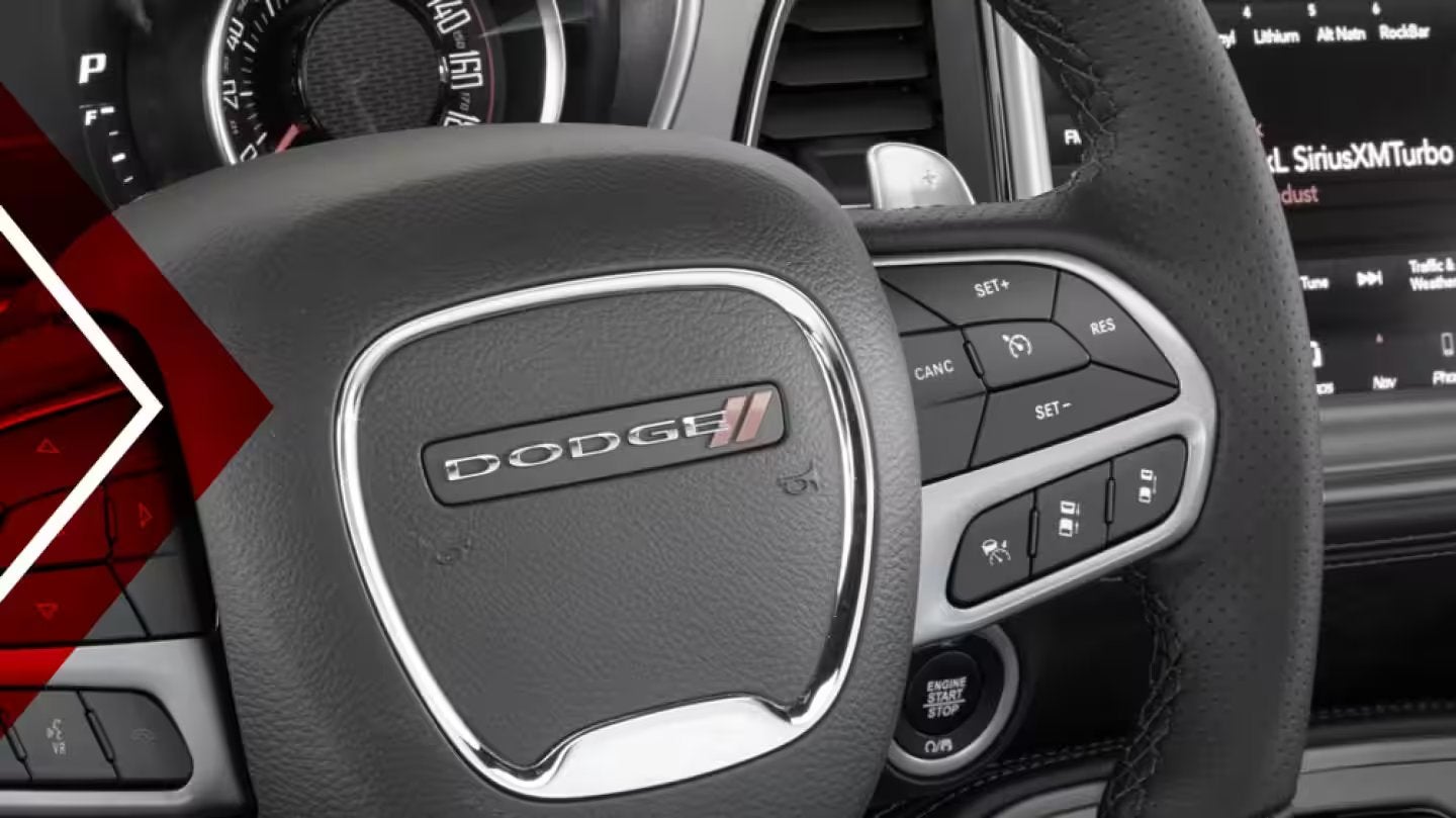 2023 Dodge Challenger available steering wheel paddle shifters