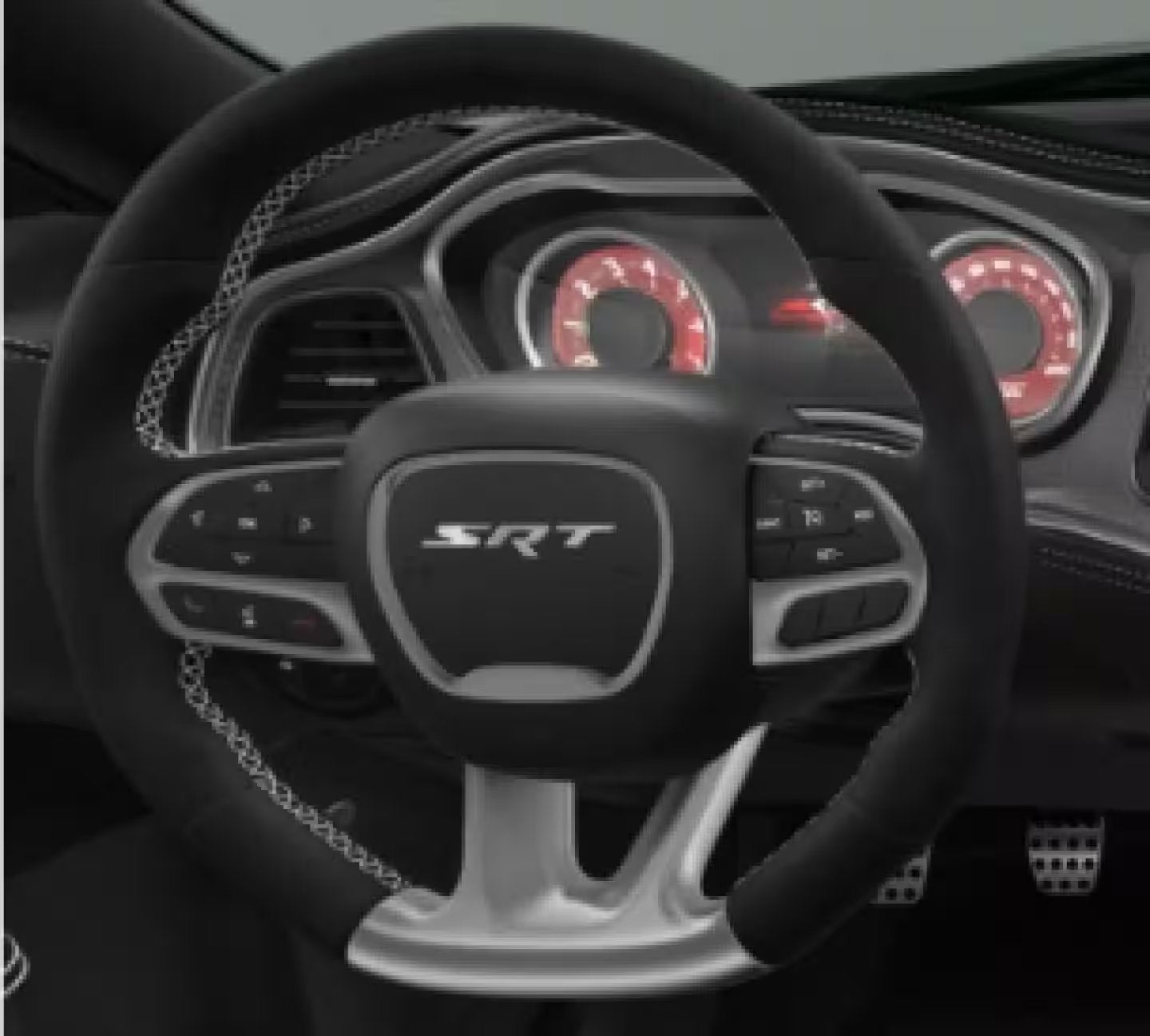 2023 Dodge Challenger wildwheel alcantara suede-wrapped steering wheel