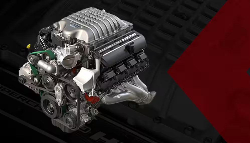 2023 Dodge Challenger Supercharged 6.2L High-Output HEMI V8 engine