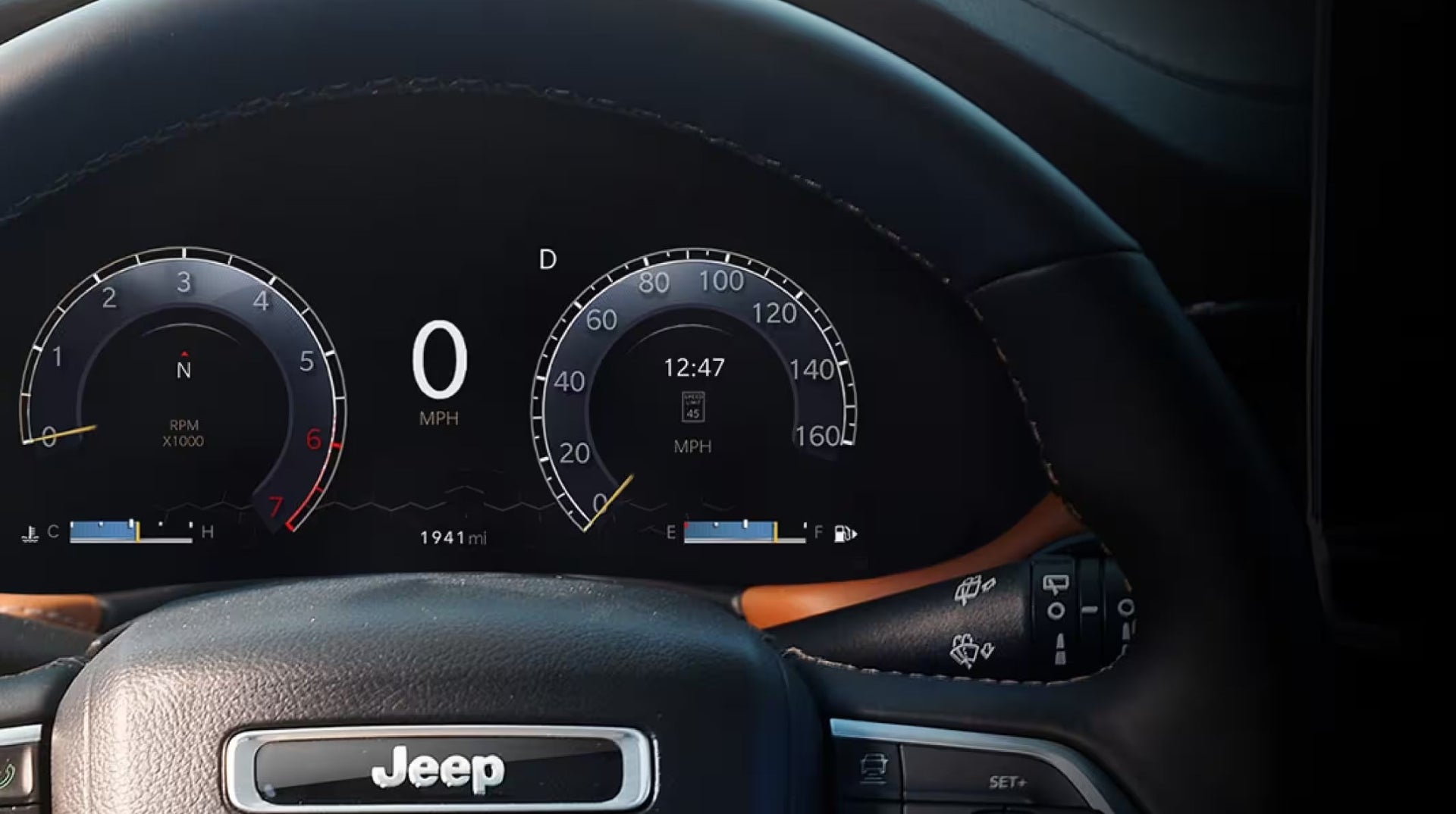 2024 Jeep Compass AVAILABLE 10.25-INCH DIGITAL CLUSTER DISPLAY