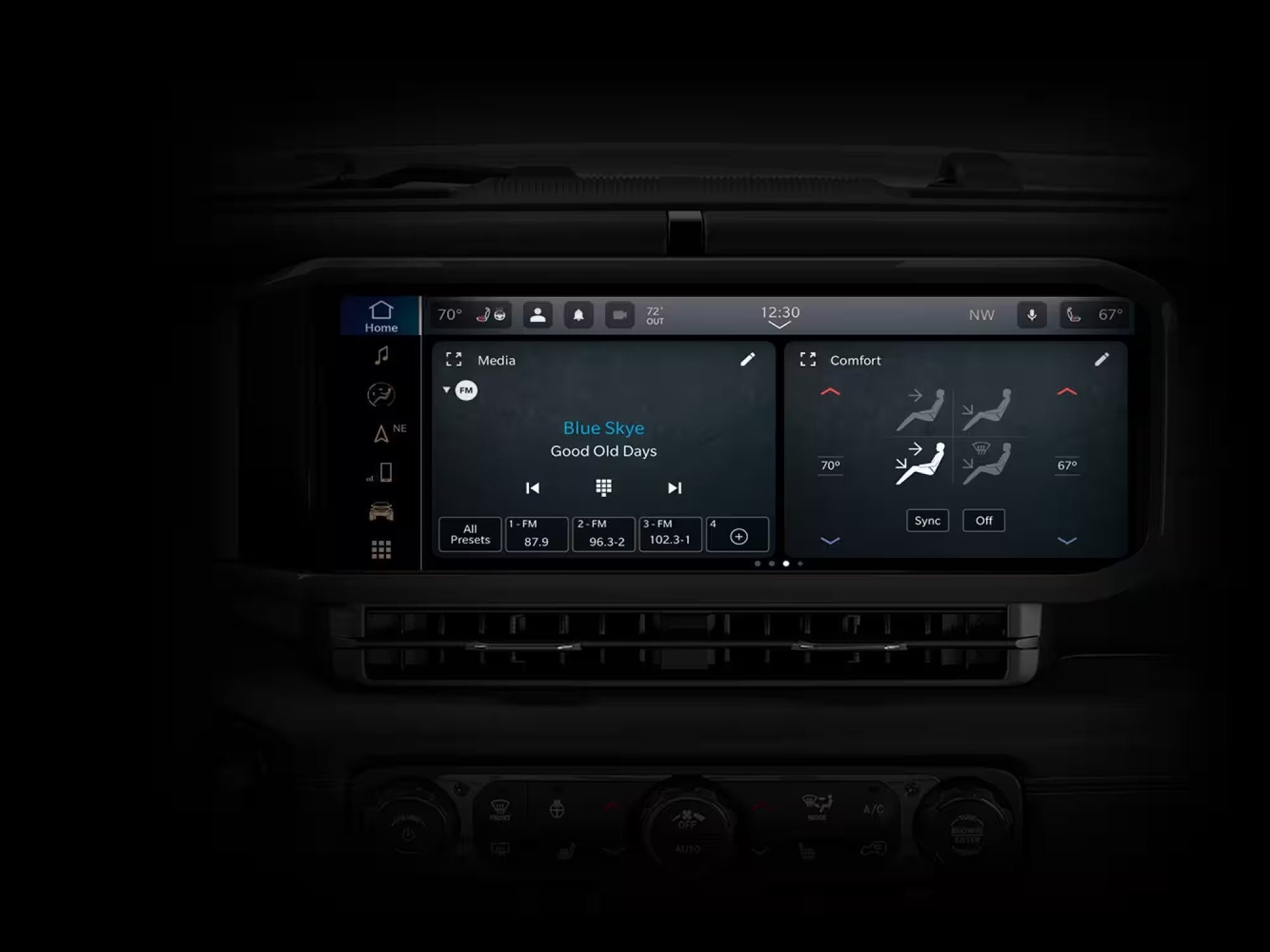 2024 Jeep Wrangler available dual zone automatic temperature control