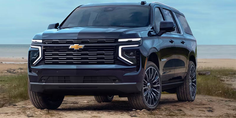 A 2025 Chevrolet Suburban parked beachside near Buellton, CA