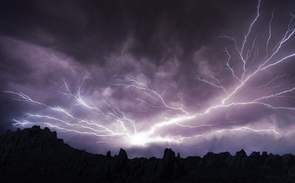 Lightning in Miami Oklahoma