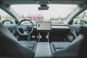 inside of tesla model 3
