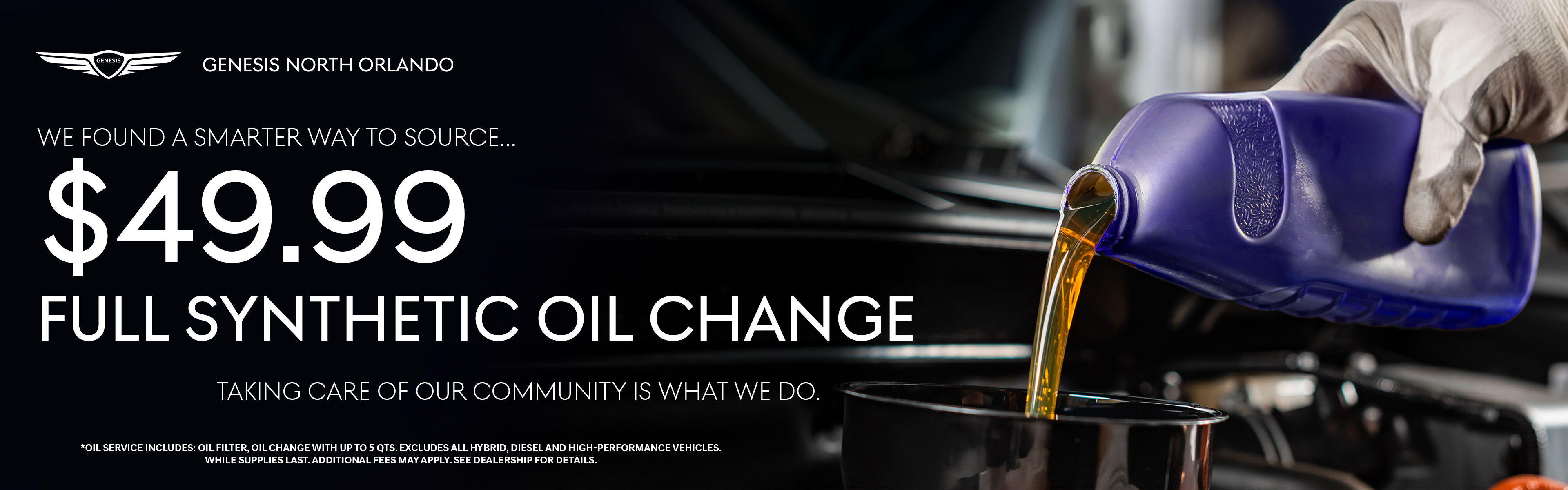 Synthetic Oil Change Special