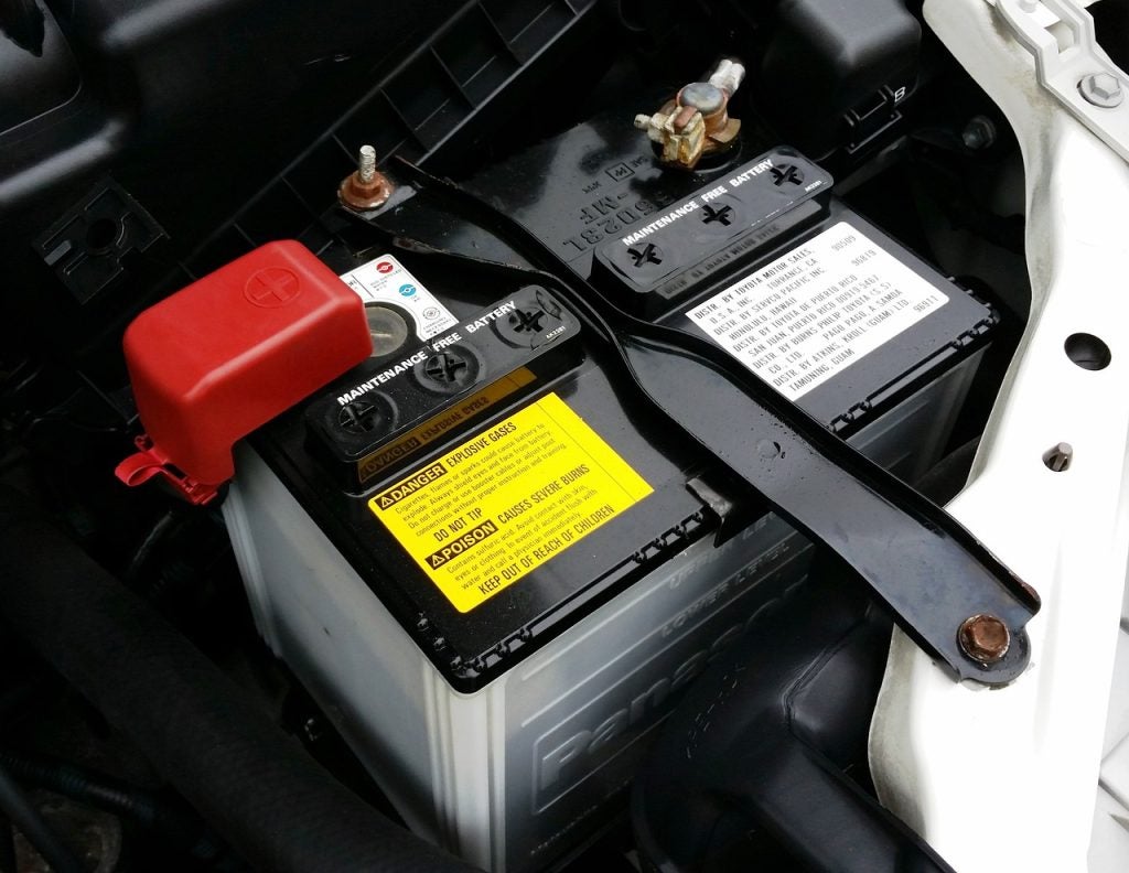 A car battery near Lancaster, OH.