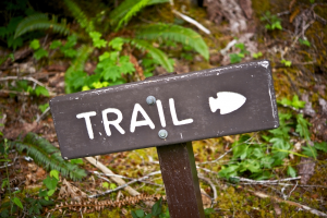 Hiking Trail Sign Silver Spring MD