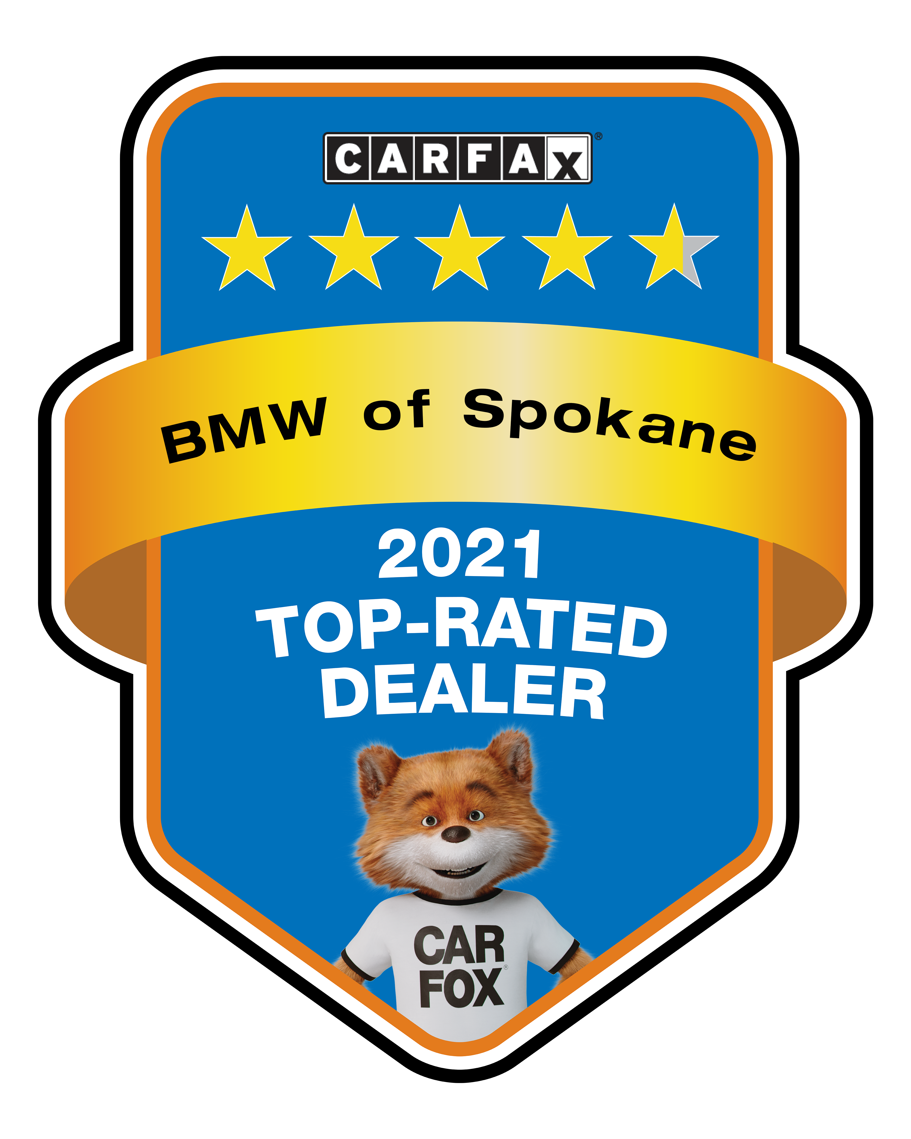 BMW of Spokane 2021 Carfax Award Badge