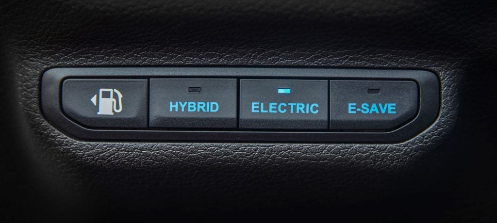 jeep 4xe control panel for hybrid, electric, or e-save