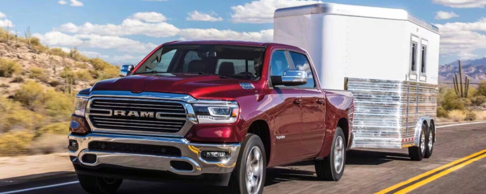 2024 RAM 1500 towing a trailer