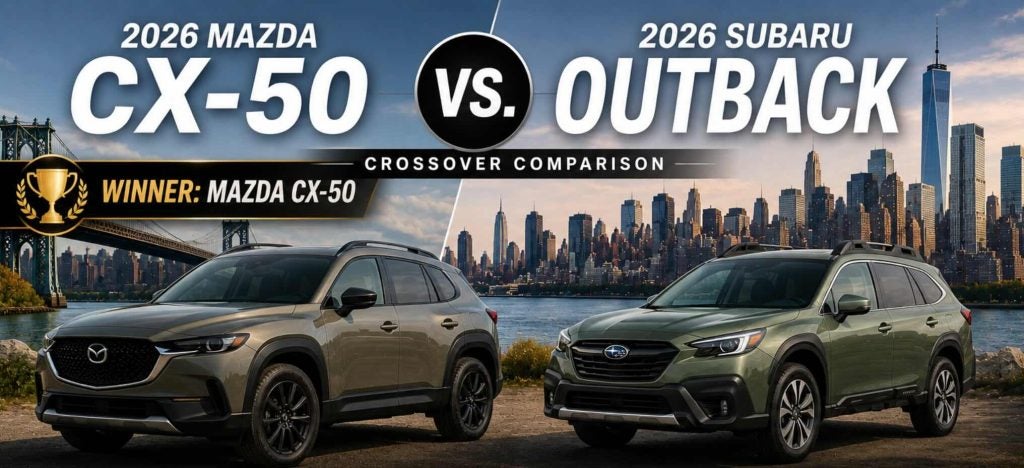 2026 Mazda CX-50 vs. 2026 Subaru Outback | Crossover Comparison