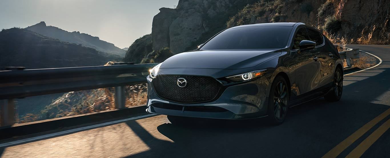 Driving vehicle to a Mazda lease return