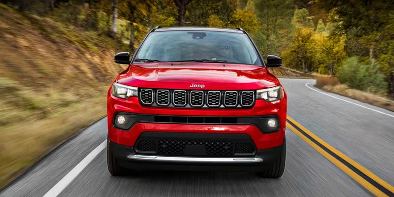 A 2025 Jeep Compass rushing down the road in Starke, FL 