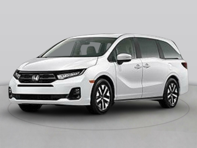 white honda mini-van