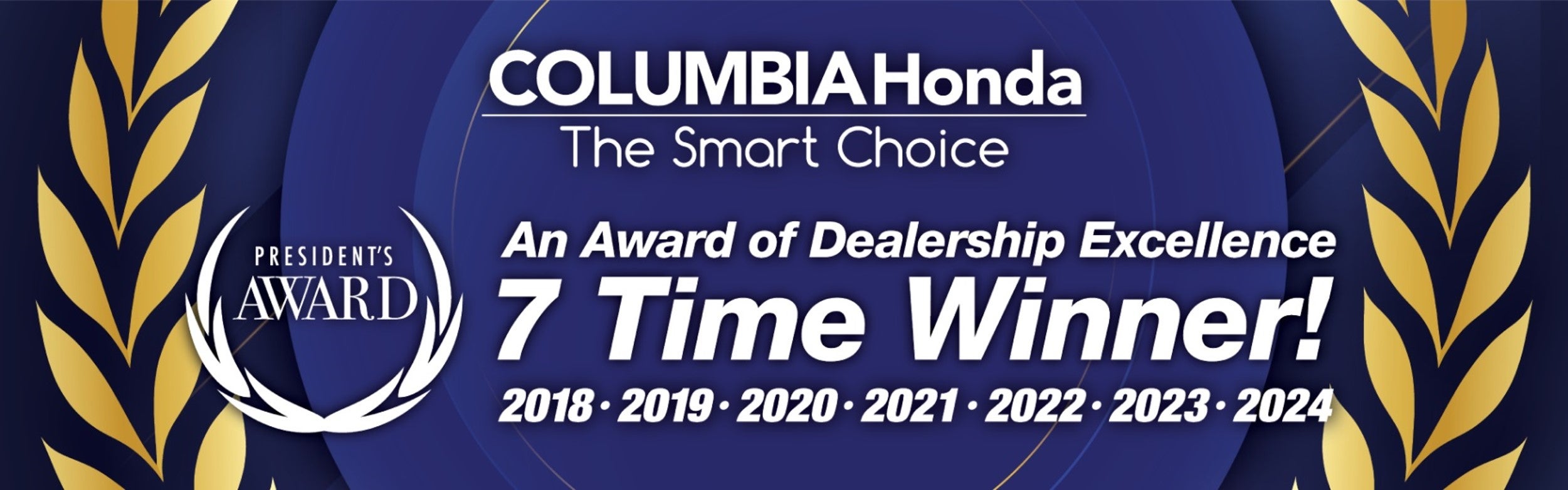 Columbia Honda’s Continued President's Award Success 2025