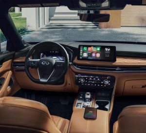 2024 INFINITI Q60 dashboard and infotainment system | Greenwich, CT
